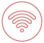 Sinal de WIFI gratuito nas áreas de lazer